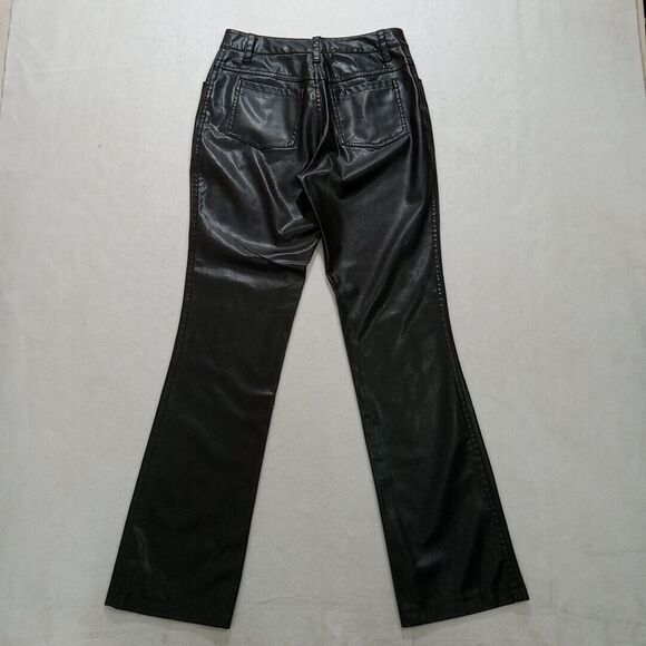 jr-s.com Faux Leather Jeans Women's Size Junior's 5 Black * - Picture 4 of 14